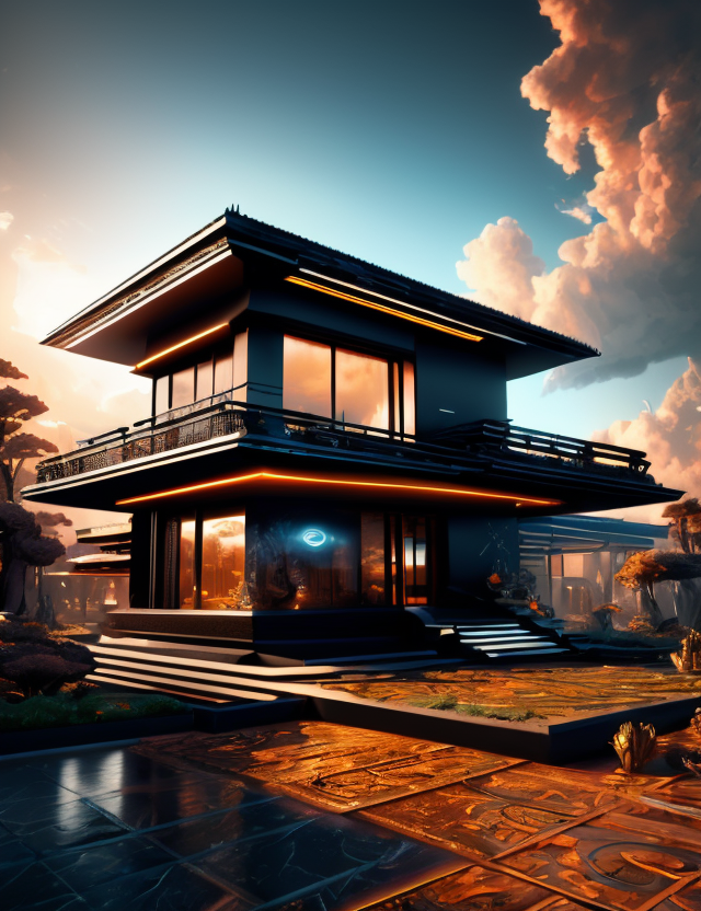00045-[number]-1070790097-((best quality)), ((masterpiece)), ((realistic,digital art)), (hyper detailed),DonMCyb3rN3cr0XL  villa, octane rendering, raytra.png
